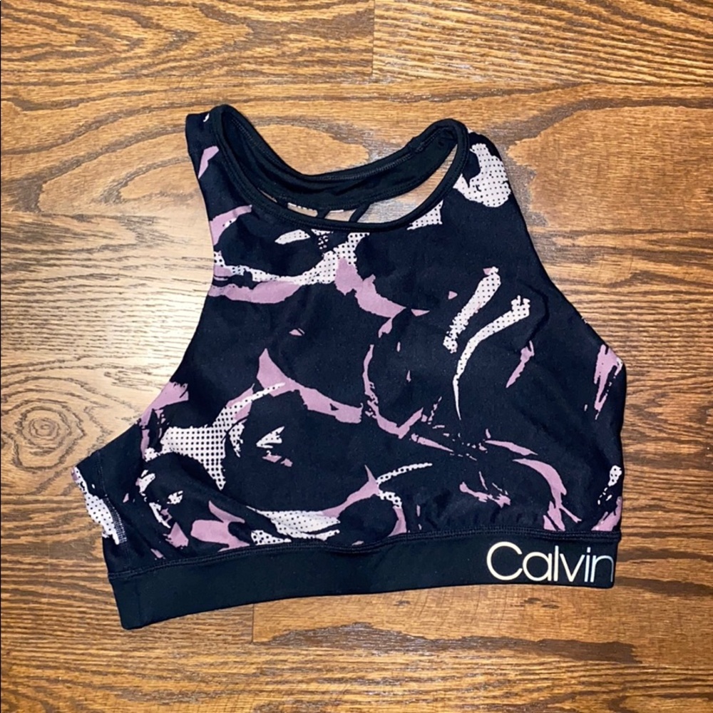 Calvin Klein Performance high neck sports bra